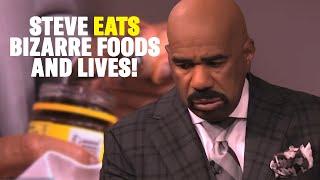 Steve Harvey Eats Bizarre Foods and Survives