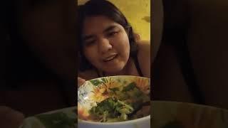 Bri eating salad 