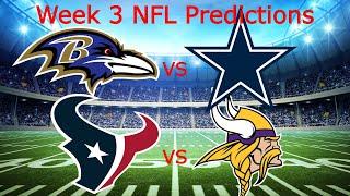 My NFL Week 3 Predictions