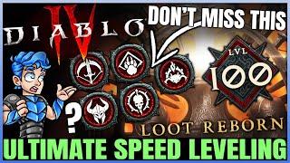 Diablo 4 - Best Season 4 FAST Leveling Guide - Level 1 to 70 in 1 Hour - All Classes Tips & Tricks