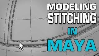 Maya 2018 3d Modeling Tutorial Model Stitching using MASH and Curve Warp.