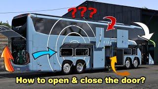 How to open and close doors animations in Euro Truck Simulator 2 ETS2 1.49
