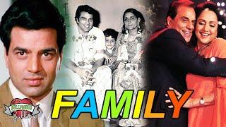 Dharmendra Family With Parent Wife Son Daughter Brother Grandchildren and Affair