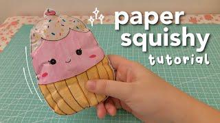 How to make paper squishies  step by step tutorial