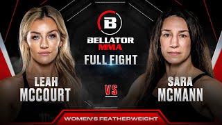 Leah McCourt vs Sara McMann  Bellator 300 Full Fight