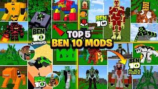 TOP 5 BEN 10 MODSFOR MINECRAFT PE  MCPE 1.20 ADDON  ACE