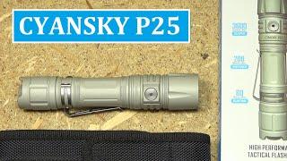 Cyansky P25 V2.0 Flashlight Review 3600LM