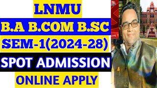 Lnmu Spot Admission 2024-28 Notification