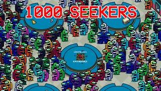 Among Us but with 1000 SEEKERS - HIDE n SEEK Mode