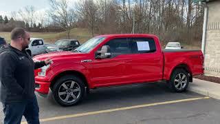 Absolutely beautiful 2015 Ford Race Red F150 Lariat FX4 at Comodo Motors