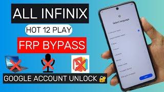 All Infinix Hot 12 Play x6816 FRP bypass  Google Account Unlock