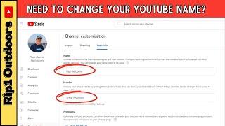 Dont Like Your Youtube Name? Ill Help You Change It.