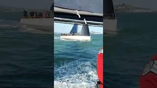 Racing Sailboats Pre-Start