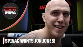Serghei Spivac calls out Jon Jones after #UFCVegas68 win   UFC Vegas 68