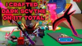 CRAFTED DARK SCYTHE ON 11 TOTAL AND GET THE DIDGITAL BEE  СКРАФТИЛ КОСУ BEE SWARM SIMULATOR  BSS