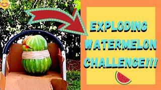 EXPLODING  Watermelon Challenge  We Ate The Left Overs