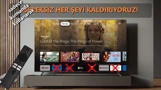 SADECE KUMANDA KULLANARAK MI BOXTA GEREKSİZ HER ŞEYİ SİLİN 🫵 PATCHWALL XIAOMI TV NETFLIX AMAZON