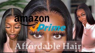 BEST AFFORDABLE WIGS ON AMAZON  *MUST HAVE* Silky Straight HD Lace Wig  Amazon Prime Hair