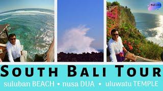 Suluban Beach l Uluwatu Temple l Water Blow Nusa Dua l South Bali Tour l Bali Tour Guide In Hindi