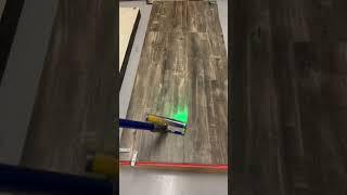 Laser vacuum reveals how dirty this floor is
