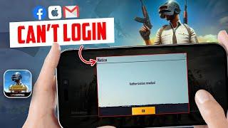 How to Fix Cant login with Facebook Apple ID or Email in PUBG Mobile  Authorization Revoked PUBG