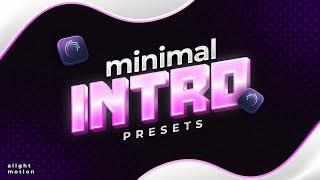 Top 5 Minimal Intro Template Alight Motion  Alight Motion Tutorial