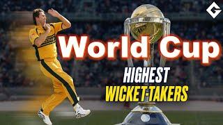 Most Wickets in ODI World cup History  World Cup Wickets taking Players