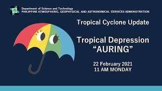 Press Briefing Tropical Depression #AURINGPH Monday 11 AM February 22 2021