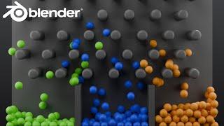 Self Sorting Marbles Blender Rigid Body Tutorial