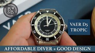 Well executed design & solid build quality - Vaer D5 Tropic Diver Review - B&B