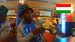 INSANE Kebab Burger and Onion Rings In Turkish Food Restaurant Hungary 