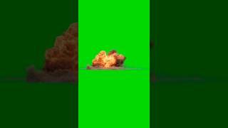 realistic Explosion on green screen #shortsfeed #shortvideo #greenscreen #greenscreenvideo #houdini