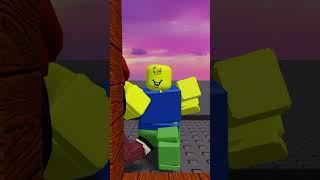 Noob Hacker out from the mirror  #shorts #robloxshorts