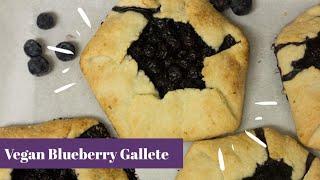 Mini Blueberry Galette  Vegan