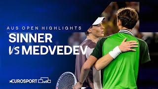 Jannik Sinner v Daniil Medvedev  Final  Extended Australian Open 2024 Highlights 