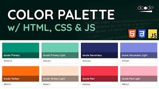 Creating a Color Palette using HTML CSS & JavaScript - Project