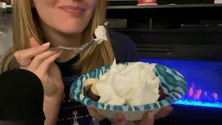 ASMR Whisper Ramble and Eating Dessert