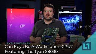 Can Epyc Be A Workstation CPU? Featuring The Tyan S8030