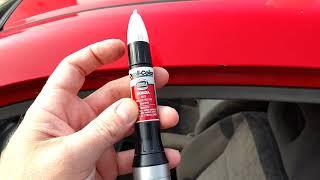 How to use a Dupli-Color touchup paint pen Scratch Fix All in one