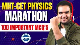 MHTCET MCQ SOLVING PHYSICS MARATHON DAY 1 - PART 1 - MHTCET 2023 RG LECTURES