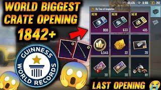 1842 + Crate Opening  Last Crate Opening after BGMI Ban 