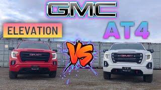 What’s the difference between the 2021 GMC Sierra Elevation and AT4?