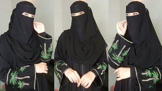 How To Wear Saudi Niqab With Hijab  Hijab With Saudi Niqab  Hijab Tutorial