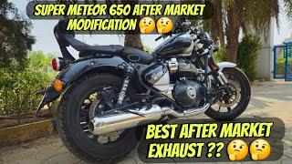 Super Meteor 650 After Market Modification  Best After Market Exhaust & LED Fog lights ?Most Loaded