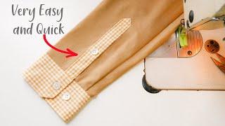 Sewing Trick  How To Sew Shirt Sleeve Placket Easily And Quick  Thuy Sewing