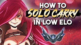 HOW TO MACRO AND SOLO CARRY WITH KATARINA IN LOW ELO  Katarina Commentary and Guide