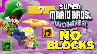 Can I beat Super Mario Wonder without TOUCHING A BLOCK?