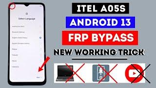 Itel A05s FRP Bypass Without PC Android 13  Itel A663LC Frp Bypass Remove Google Account Lock 2024