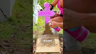 Cleaning a Tiny Baby Grave