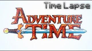 Adventure Time Logo – Minecraft Pixel Art